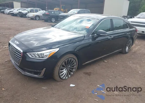 2017 Genesis G90 3.3T Premium z USA, uszkodzony, nr VIN KMHG34JA2HU033165